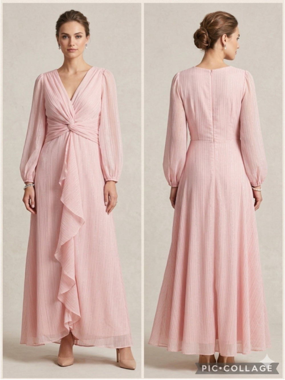 Ever Pretty Formal Long Dress Size 10 Pink Rose Color